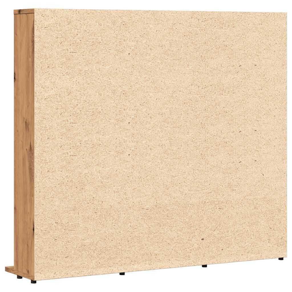 vidaXL Mobile Porta CD Artigianale 100x23x89,5 cm Legno Multistrato, Mensole, Armadietto, Contenitore per CD