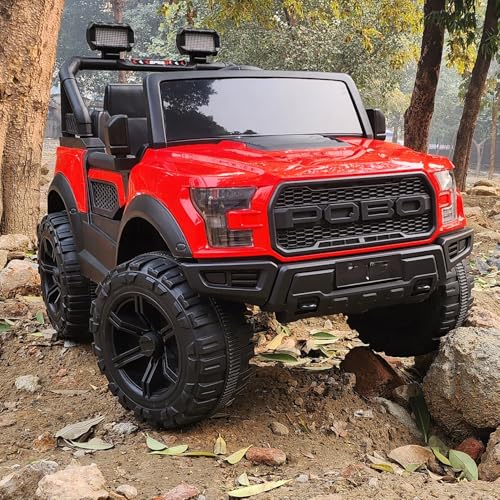 Image of Kawaii Kids 12V 4x4 Battery Operated Ride-On SUV for Kids with Parent Remote Control, Bluetooth, LED Lights, Corrosion-Resistant Paint, Big Size Electric Car for Boys & Girls Age 2-8 Years