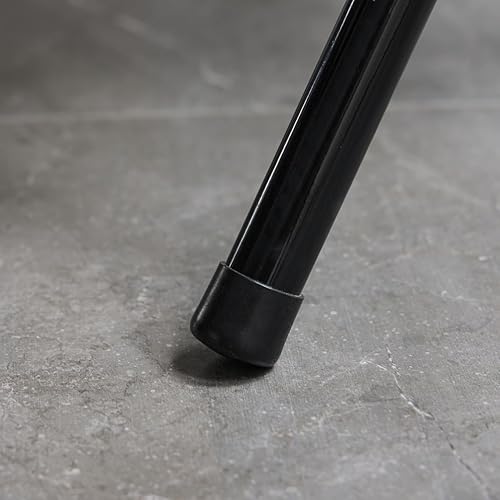 Miniatura 8 de Juego de 4 sillas plegables, sillas de comedor plegables de plástico con asientos acolchados y marco de acero, sillas comerciales apilables