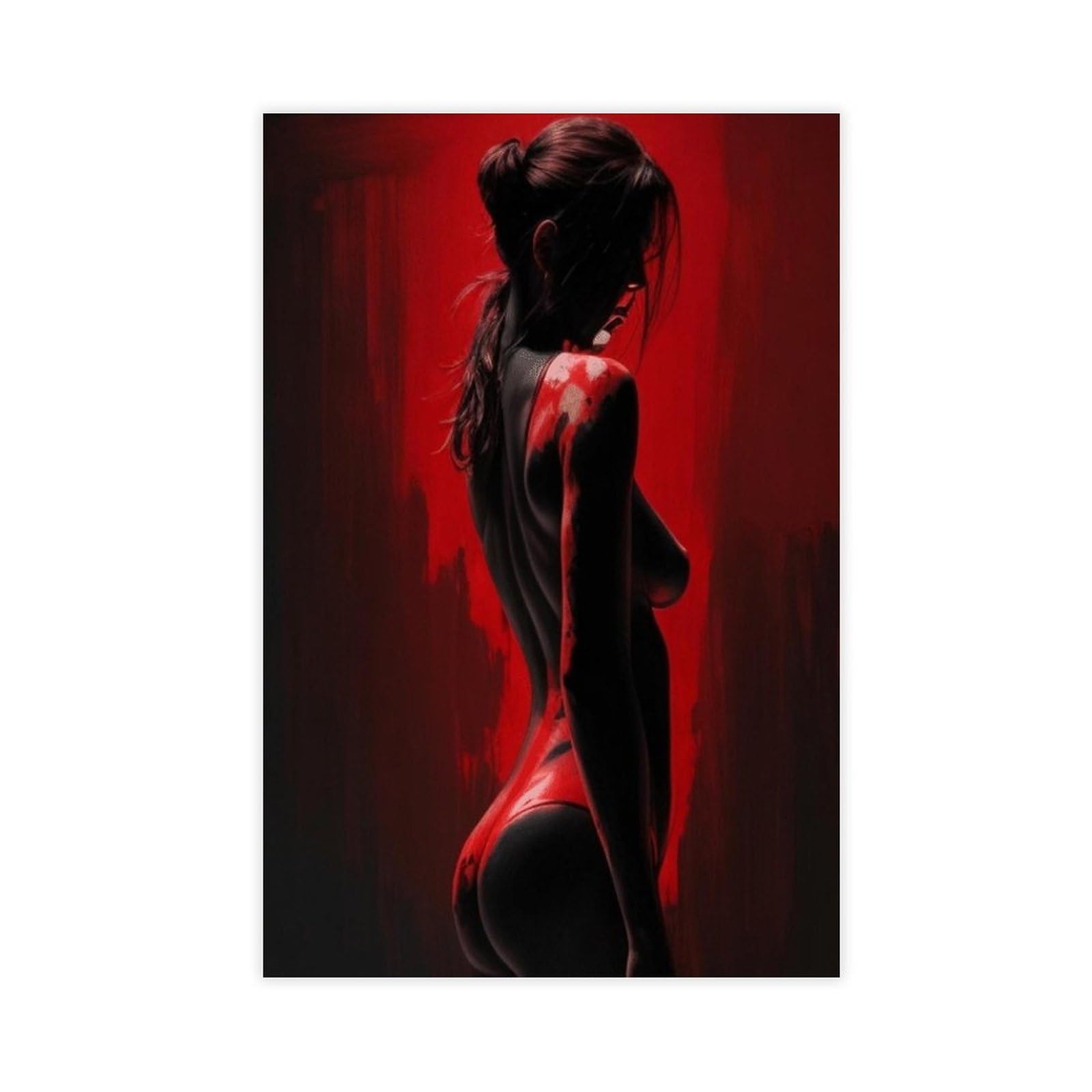 Iyqtaggh Women's Sexy Poster Art Canvas Poster Bedroom Decor Landscape Office Room Decor Gift 12X18inch(30X45cm)