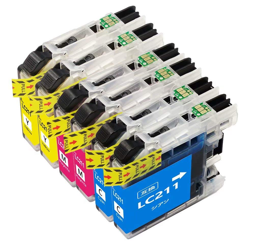 Amazon.co.jp: ブラザー用 B-211 互換インクカートリッジ LC211