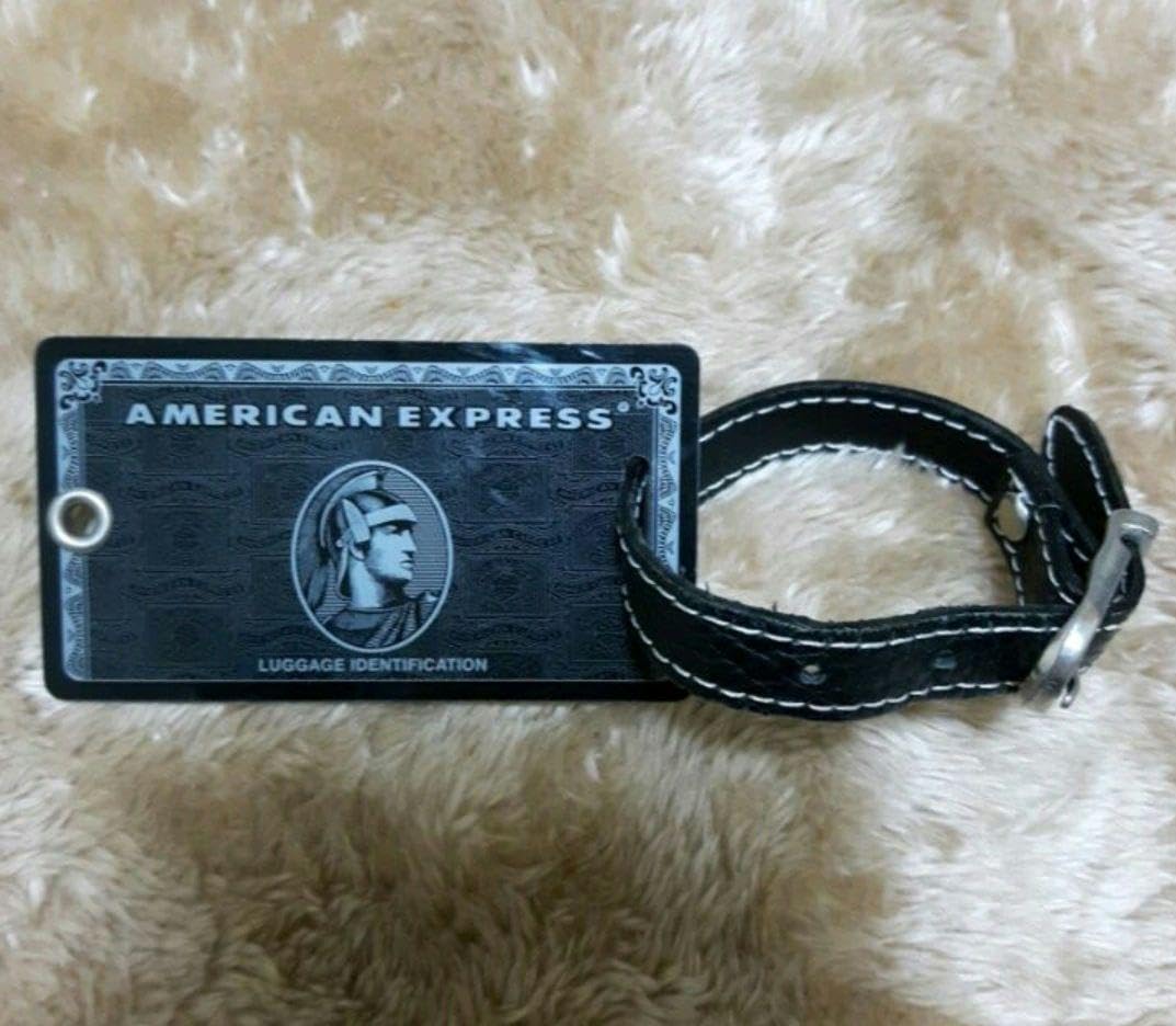 AMEX センチュリオン　ブラックカード■荷物用タグ Amazon.co.jp: 本物□AMEXブラックカード□荷物用タグ