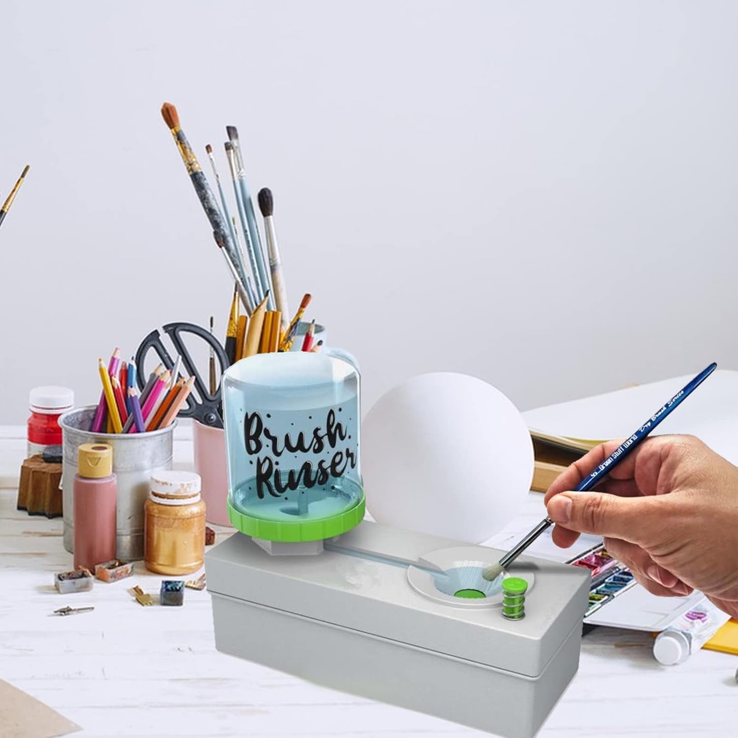 Brush Cleaner Paint Brush Cleaner, Flow Cycle Paint Brush