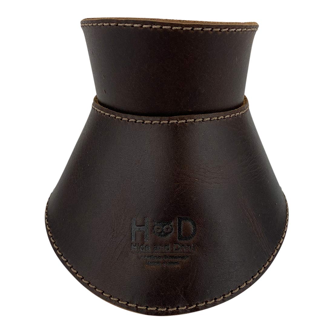 Hide & DrinkPour Over Collar Compatible with Chemex 6-Cup Glass Handmade from Full Grain Leather - Bourbon Brown