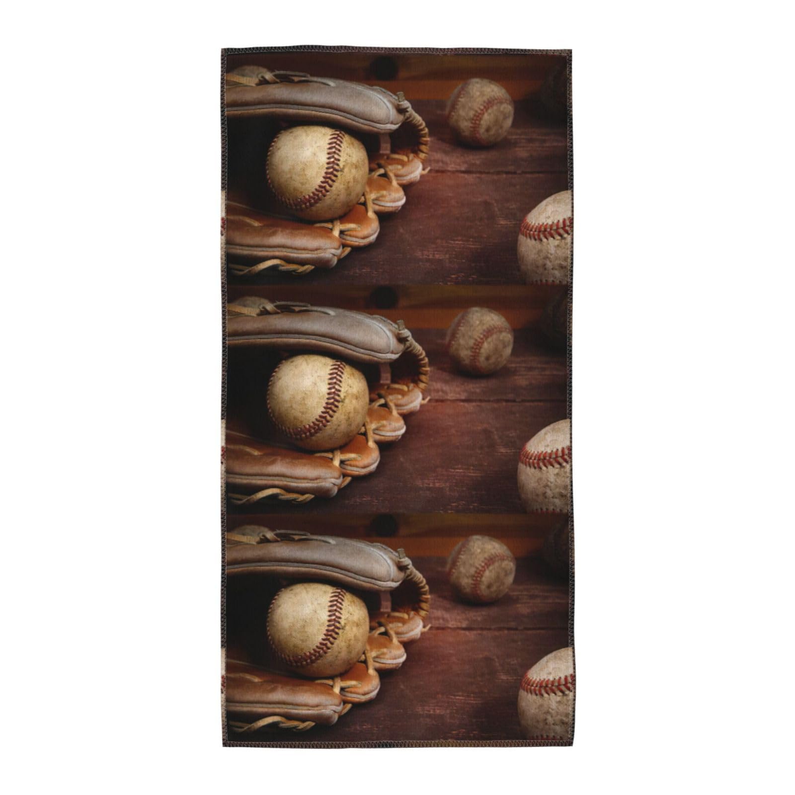 WYCZHY Baseball Printed Quick Dry Beach Towel For Camping Travel Vacation