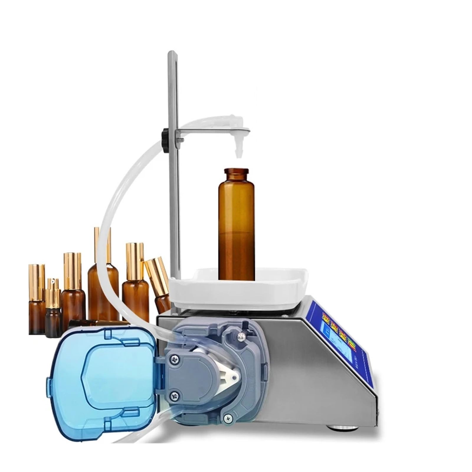 Máquina de llenado, Máquina llenadora CSY1200 con bomba peristáltica, llenadora de aceite, pesaje cuantitativo, líquido, esencia, esmalte de uñas, aceite de oliva, aceite aromático.