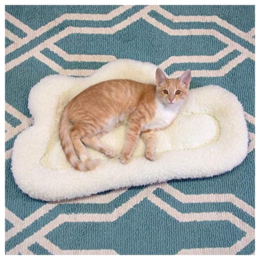 Kitty City Cloud Cat Bed, Soft Plush Pet Cushion, Anti-Slip Machine Washable Pet Bed - Improved Sleep for Cats Small Medium Large, Gray (CM-10067-CS01)