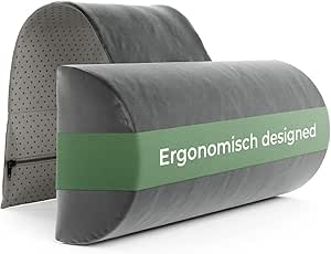 Professionelles Nackenkissen Für Wimpernverlängerung – U-Form, Mit Taschen, Schwarz, Ergonomisch
