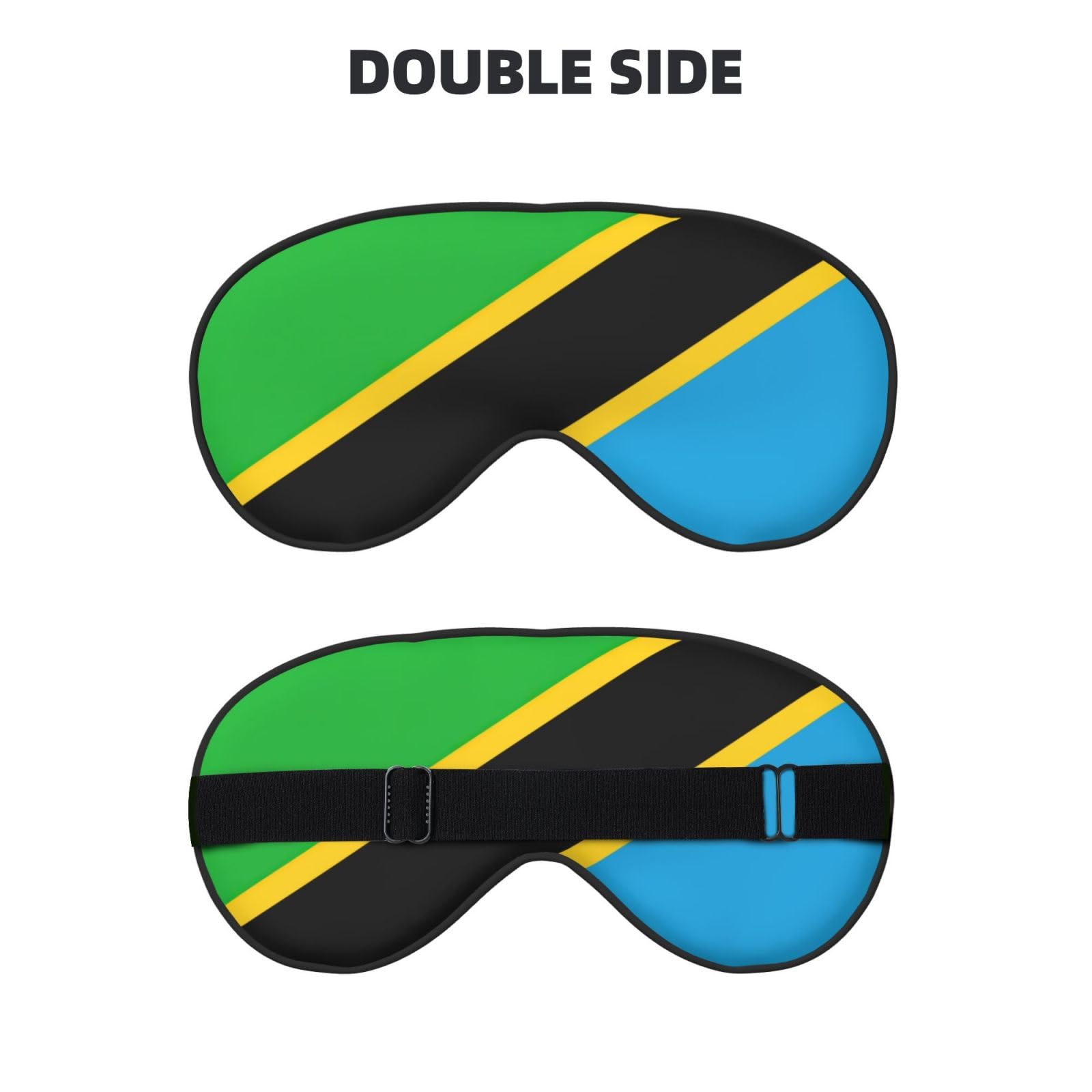 Tanzania Flag Print Sleep Mask Silk-Like Eye Mask Sleeping Eye Mask for Women Men for Travel Sleep Relaxation