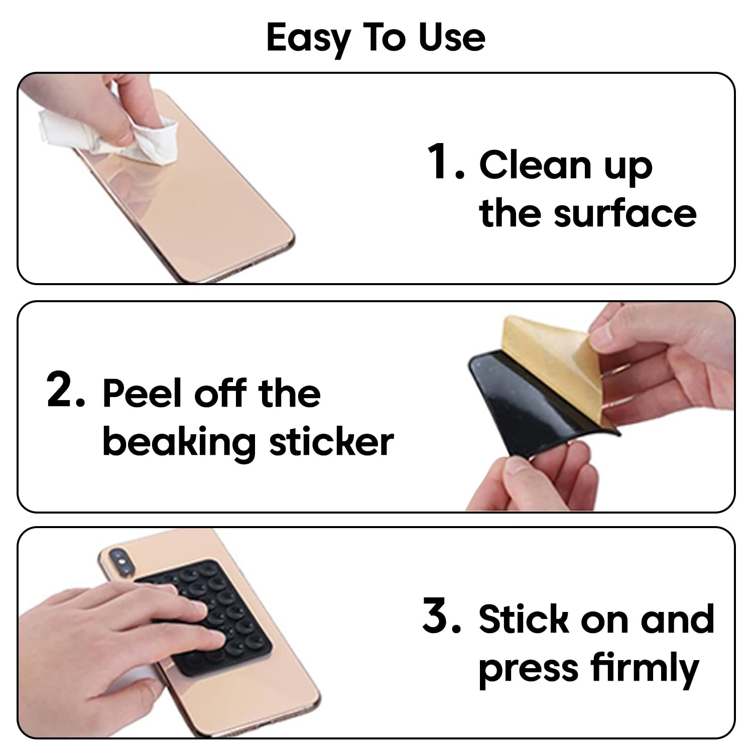 Sounce Suction Phone Case (Pack of 3) – Anti-Slip Silicone Sticky Back Cover with 24 Suction Cups for Hands-Free Mounting on Mirrors, Tiles, Showers, Car Dashboards, and More 13 612Vys2fvrL. SL1500