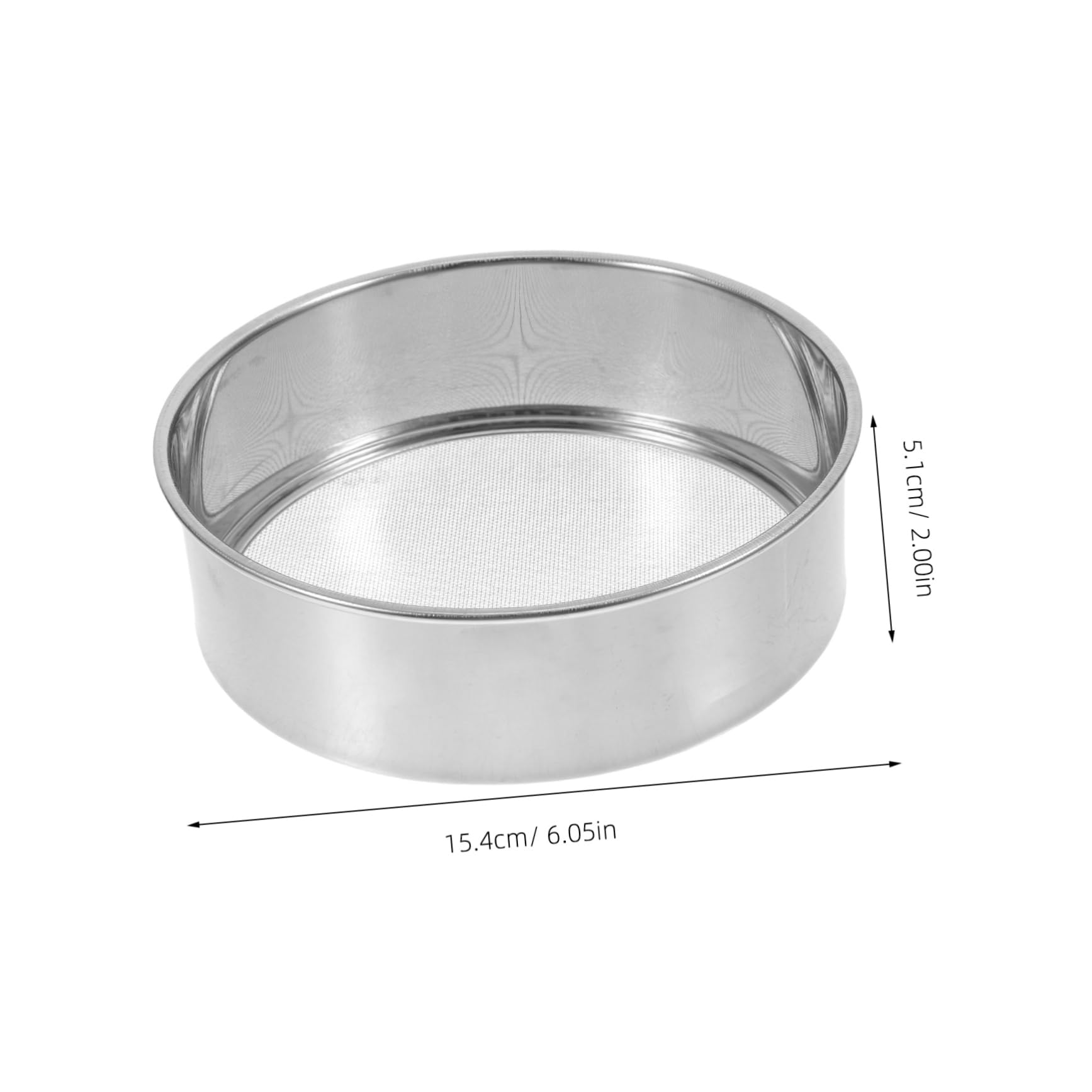 VILLCASE 3pcs Stainless Steel Sieve Strainer Industrial Slurry Pigment Pottery Filter Easy to Clean Flour Sifter for Baking and Gardening