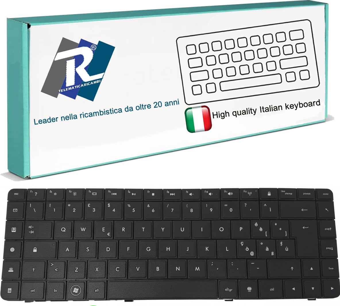 Tastiera Italiana per HP Compaq Presario CQ56 CQ57 CQ58 CQ62 Pavilion G4 G6 G6S G6T G6X G56 G62 Serie G56-151XX G62-100 CQ56-100 AX6 AX1 Layout IT