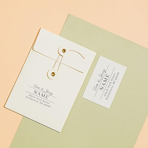 Miniatura 6 de Todos los tamaños de forma cuadrada Profesional personalizado sello personalizado logotipo personalizado dirección sello sellos franqueo 10.Stylish