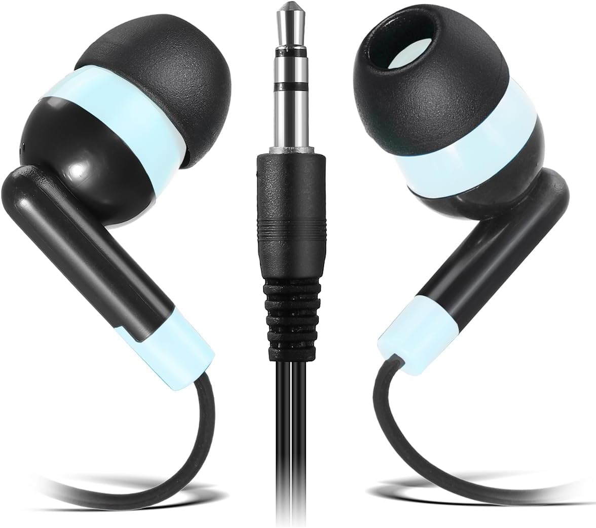 Wired Kids Earbuds Headphones 30 Pack Bulk Earbuds for Classroom School Students Multi Pack Earphones for iPad Laptop Chromebook PC