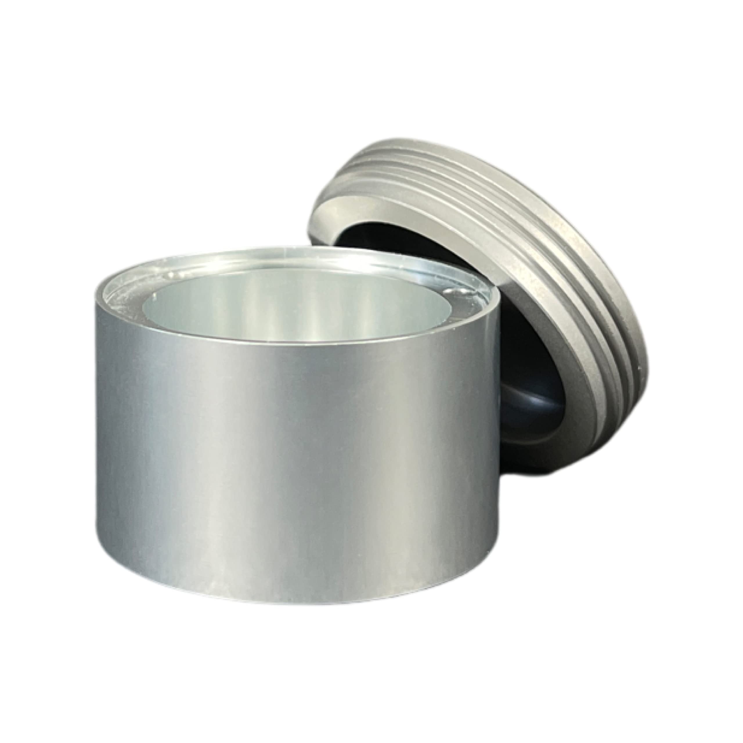 Min-E-Vault Storage Container for EDC and Prepper Tool Storage (Silver - Smooth Finish)