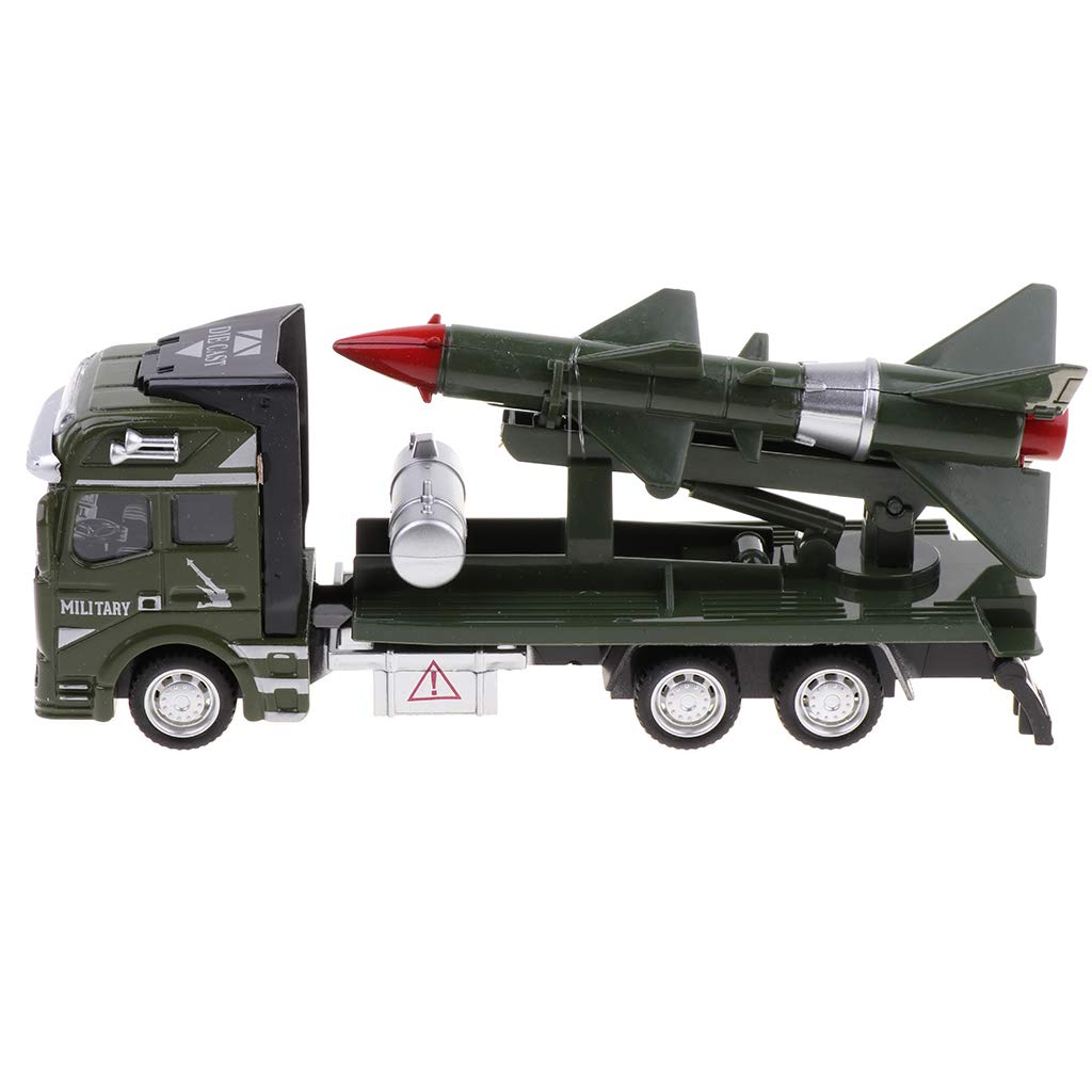 Buy 1/48 Alloy Rocket Launcher/Transport/Missile Truck Kids Pull Back