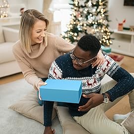 Gift Boxe 12 x 6 x 4 with Magnetic Closure Lid Gift Boxes for Presents,Bridesmaid Gifts Box,Cute Box,Birthday Gift box,Luxury for Gift Packaging, Magnetic Gift Box for Wrapping Gifts (Blue/5PCS)