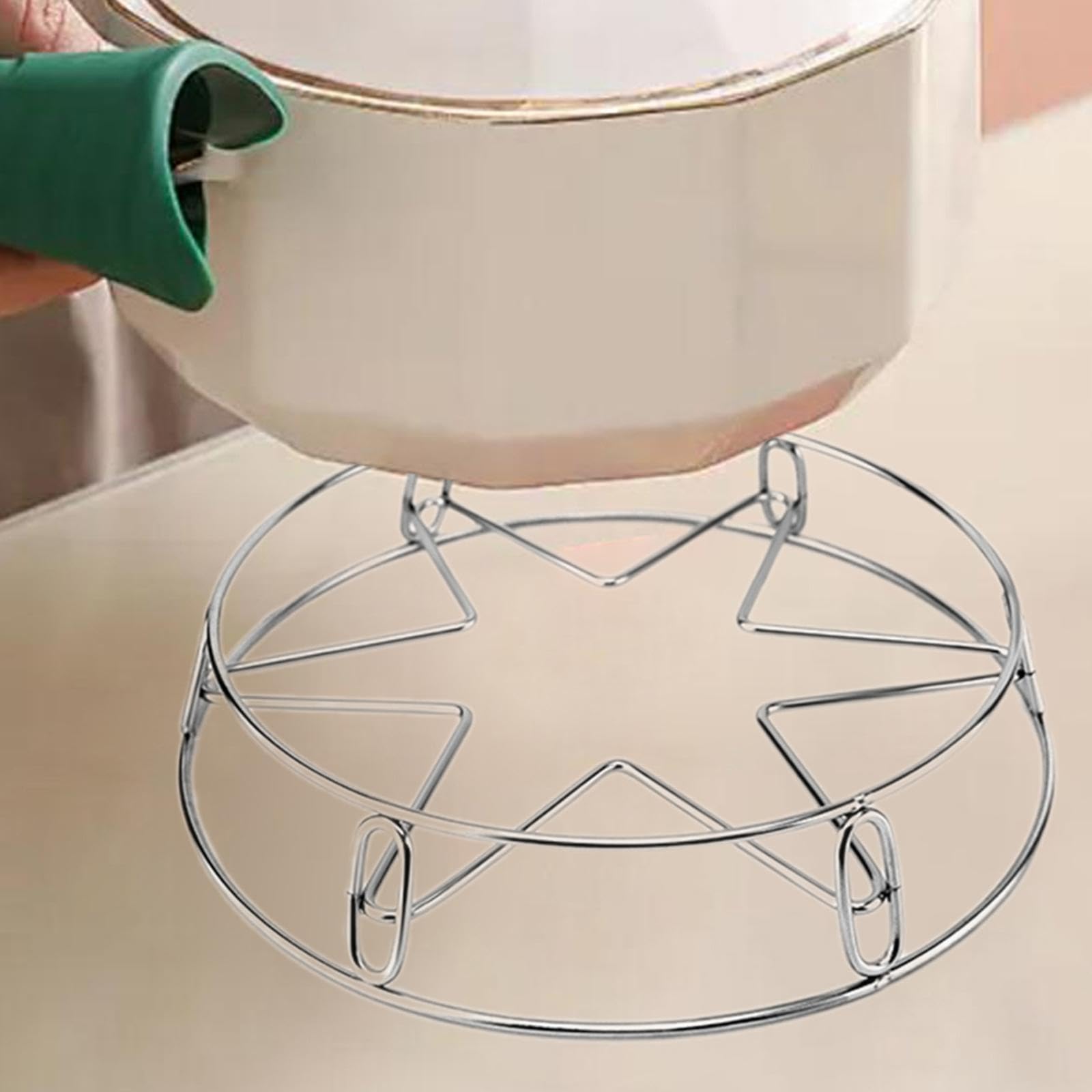 Steamer Rack Pan Pot Holder Stainless Steel Multipurpose Hot Pot Holder Steaming Rack for Kitchen Camping Outdoor Home