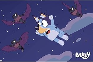 22.37" x 34" Bluey - Bats Wall Poster