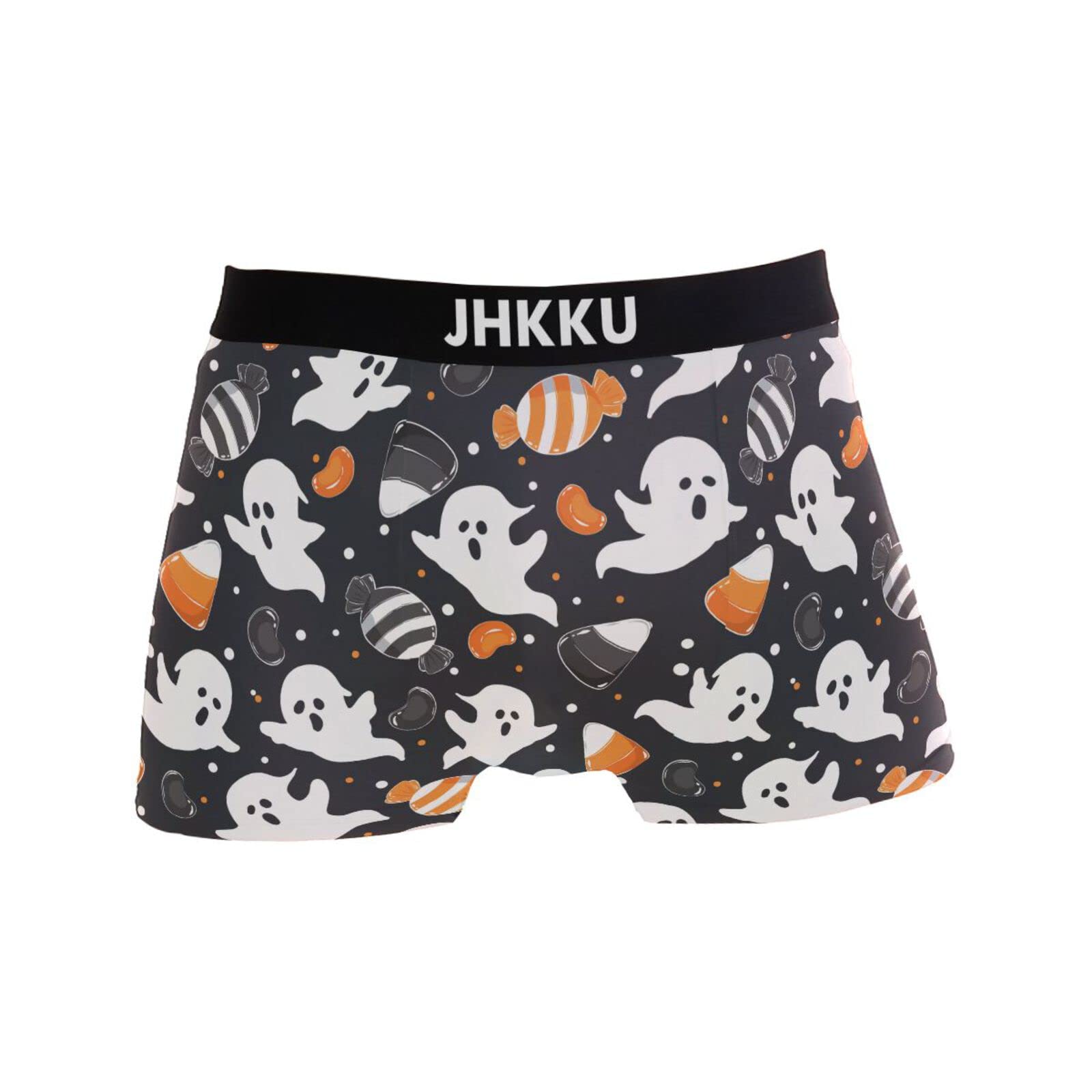 JHKKU Men's Boxer Briefs Soft Comfort Breathable Stretch Trunk Underwear S-XXL