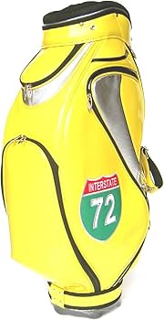 希少カラー キャディバッグ　イエロー　3点式ショルダーベルト 希少カラー キャディバッグ イエロー 3点式ショルダーベルト