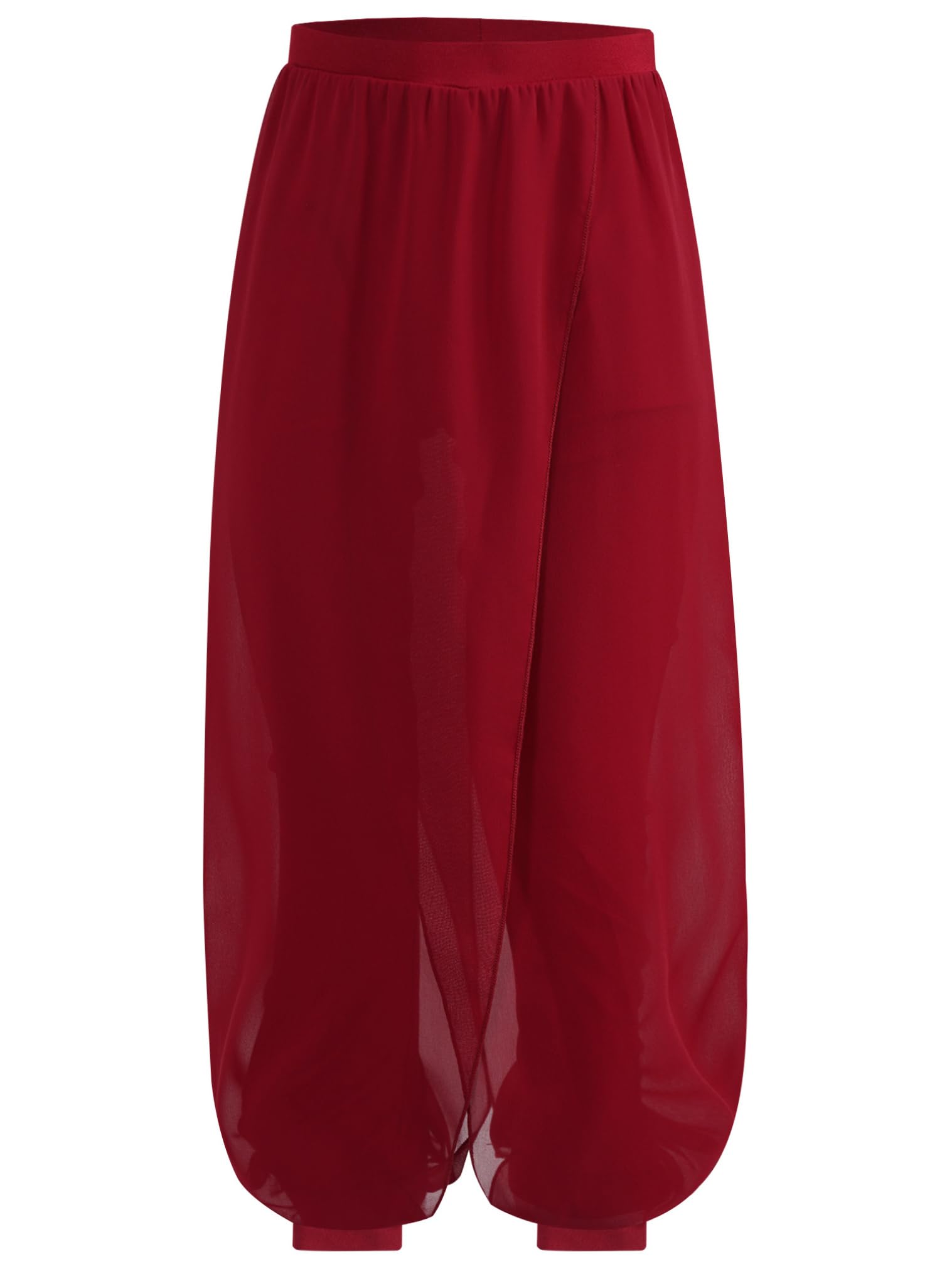 JEATHA Pantalones De Baile De Gasa para Niñas Pantalones Bombachos Harén Leggings De Ballet para Danza Moderna
