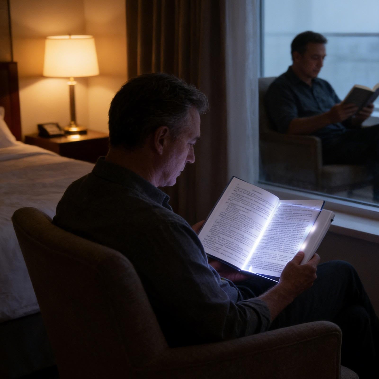 Générique Lumières de page de livre à LED plates pour lire la nuit, veilleuses de lecture de livres pour livres au lit, accessoires de lampe de lecture pour femmes lectrices, amateurs de livr es