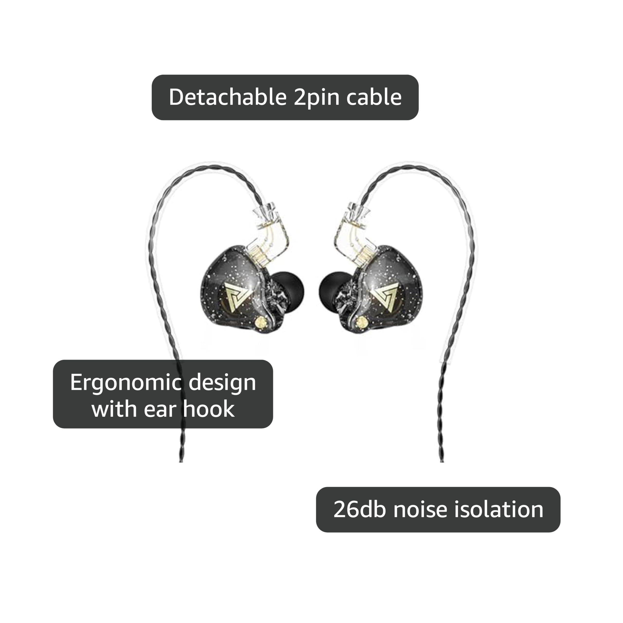 Amazon.com: CNWUJASS QKZ AK6 PRO Wired Earphone, 11mm Strong