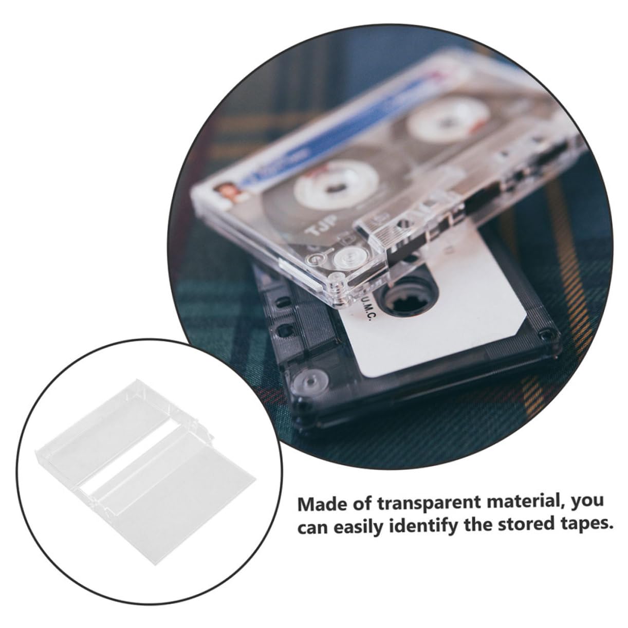 Toyvian Kassettenbox, 3Er Set Transparente Kunststoffhüllen Mit Deckel Aufnahmekassettenbox Für Musikkassetten Aufbewahrung Schutz Beschädigung Und Alterung Praktisch Für Sammler Und DIY Projekte