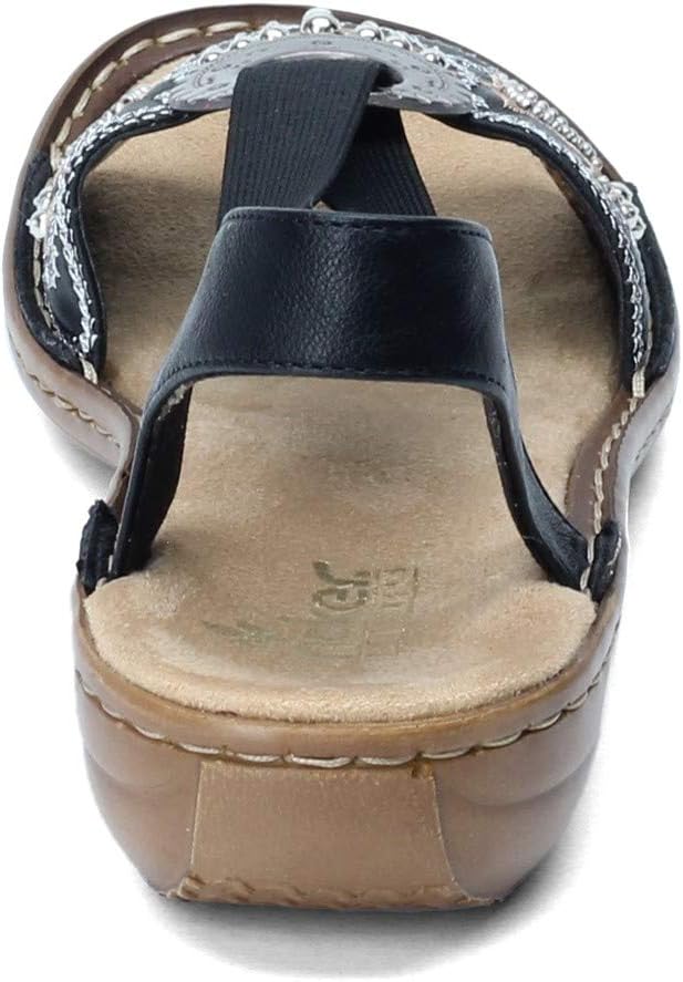 Rieker Women's 608B9 Regina B9 5.5-6 Black