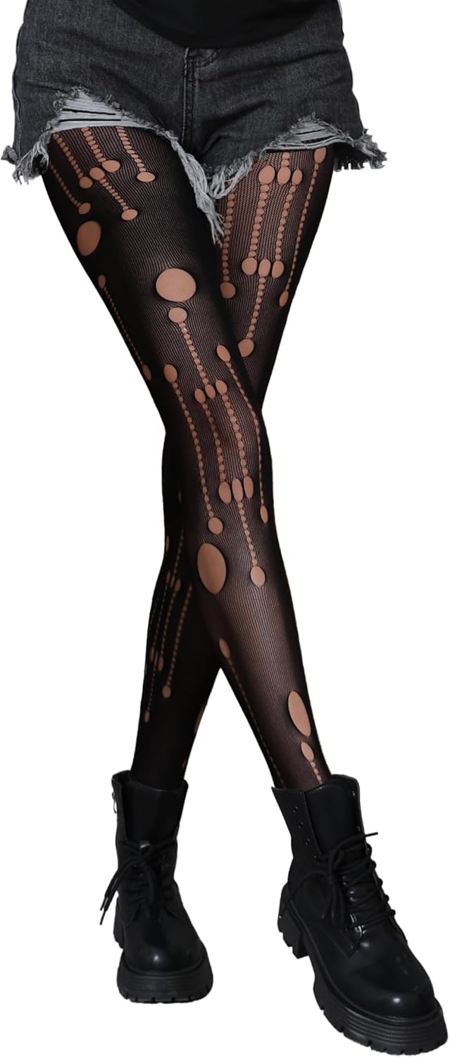 Sparkle Fishnet Stockings for Women, High Waist, Stretchy & Snag-Free for Daily Wear, Parties, Cosplay