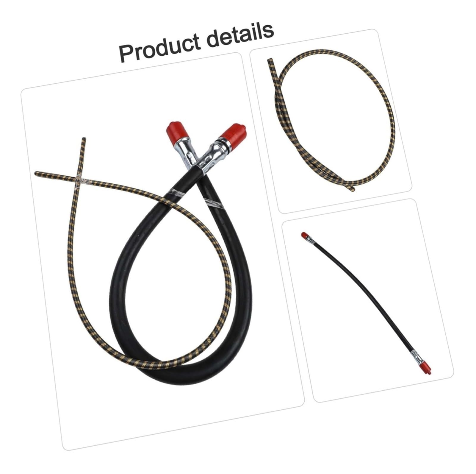 Eje Flexible for cortacésped, mochila, desbrozadora, cortadora de césped, 35 pulgadas, 29mm, extremos de construcción de goma metálica(Axis+shaft core)