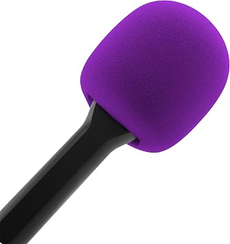 LEFXMOPHY Interview GO Foam for Rode Wireless Go Transmitter Handheld Adaptor Windscreen Replacement Purple Pop filter Microphone Cover Wind Screen