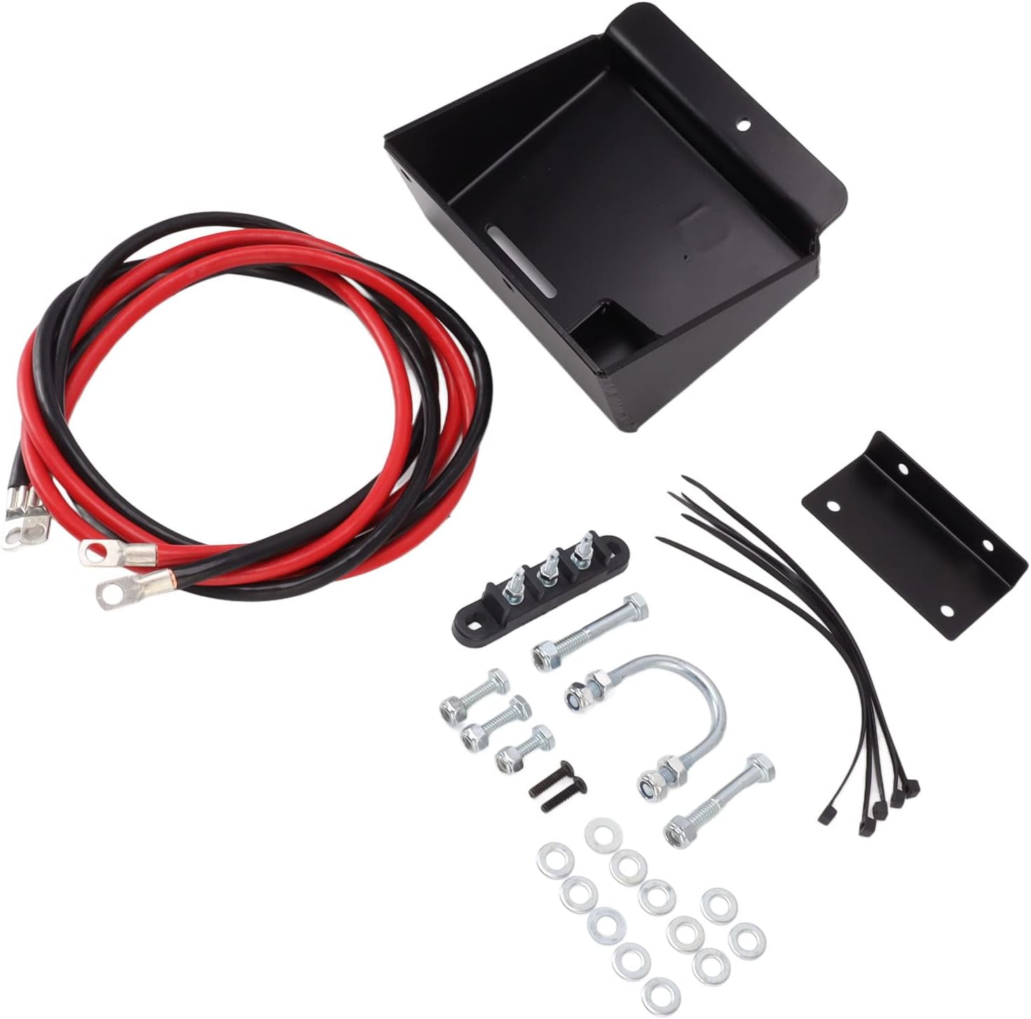 Battery Box Relocation, Kit with Wire Waterproof Replacement For Polaris Sportsman