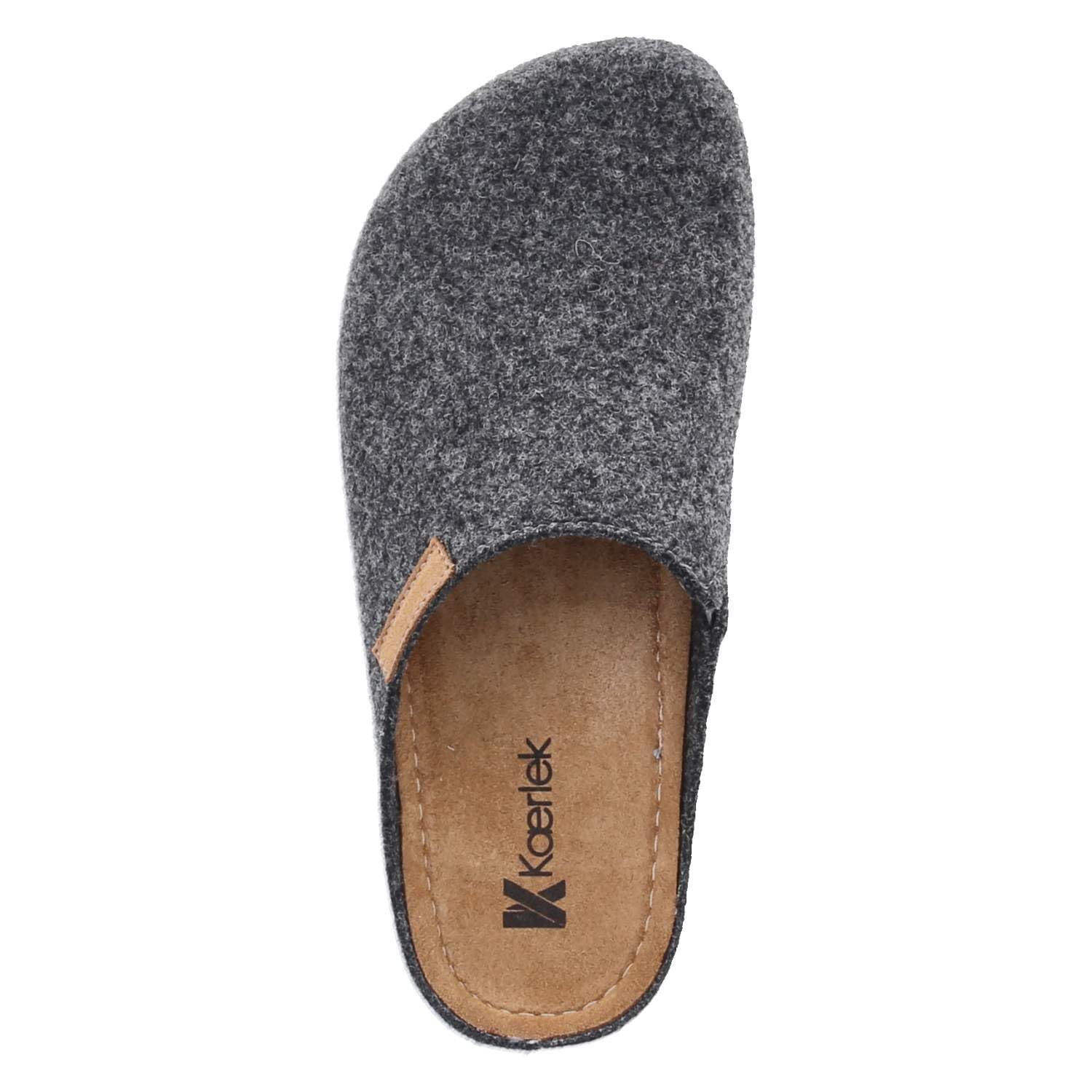 8125-21-923 DK.Grey - Sandalias de fieltro para mujer, color gris
