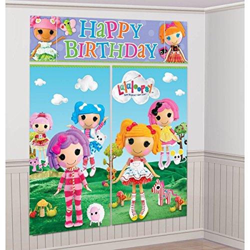 Adorable Lalaloopsy Birthday Party Scene Setters Wall Decorating Kit (5 Pack), Multi Color, 59