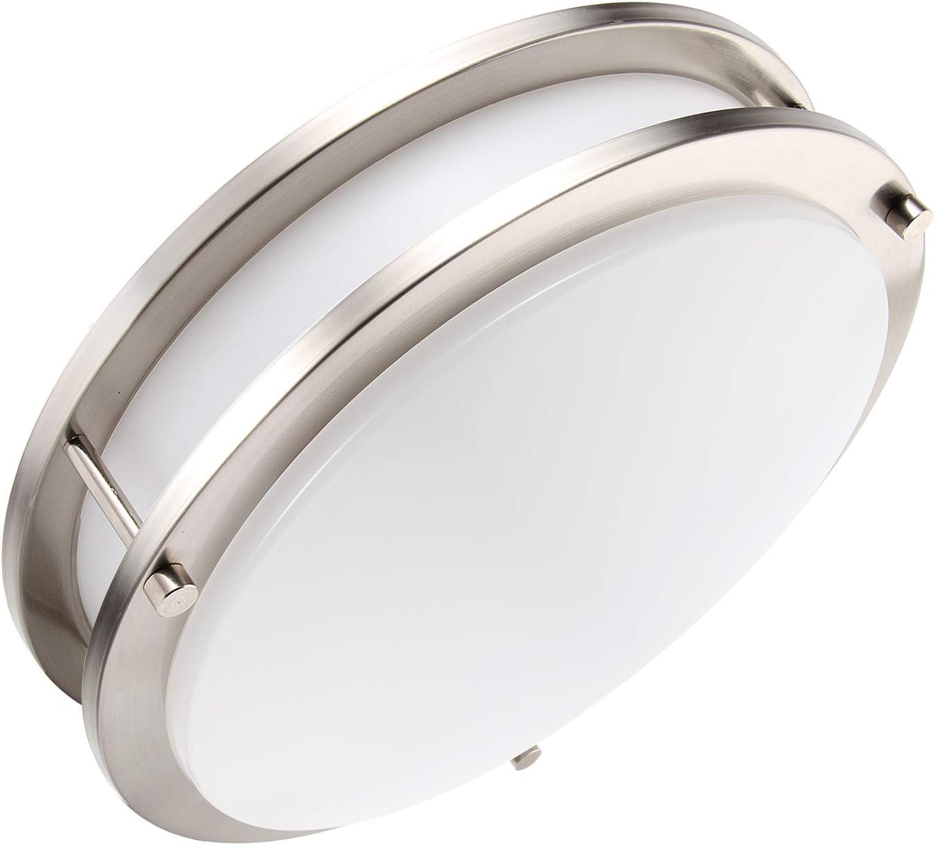 LINEWAY LED Flush Mount Light Motion Sensor Ceiling Light 18W 12 Inch 3000K Warm White Motion Activated Round Ceiling Lamp Indoor Outdoor for Garage Laundry Porch Hallway,100 Watt Equivalent