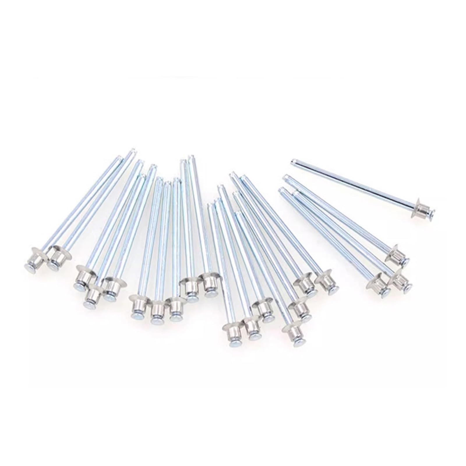 nieten 100 Stück schwarze Blindnieten mit doppeltem Senkkopf aus Stahl und Edelstahl for Leiterplatten (Color : 3.2x4.8mm Stainless, Size : 100Pcs)