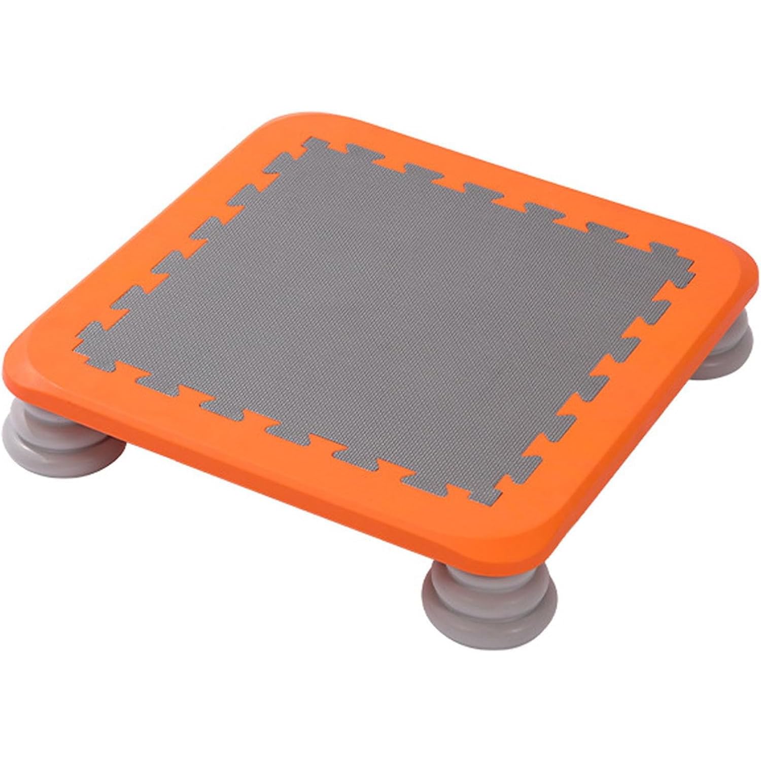 Rebounder Bouncing Board, Mini Trampoline for Toddlers Ages 3-12, Indoor and Outdoor Bounce Board Jumping Toys with Silent Non-Slip Base, Max Loaded 220 lbs,Bounce Board Jumping Toys Orange