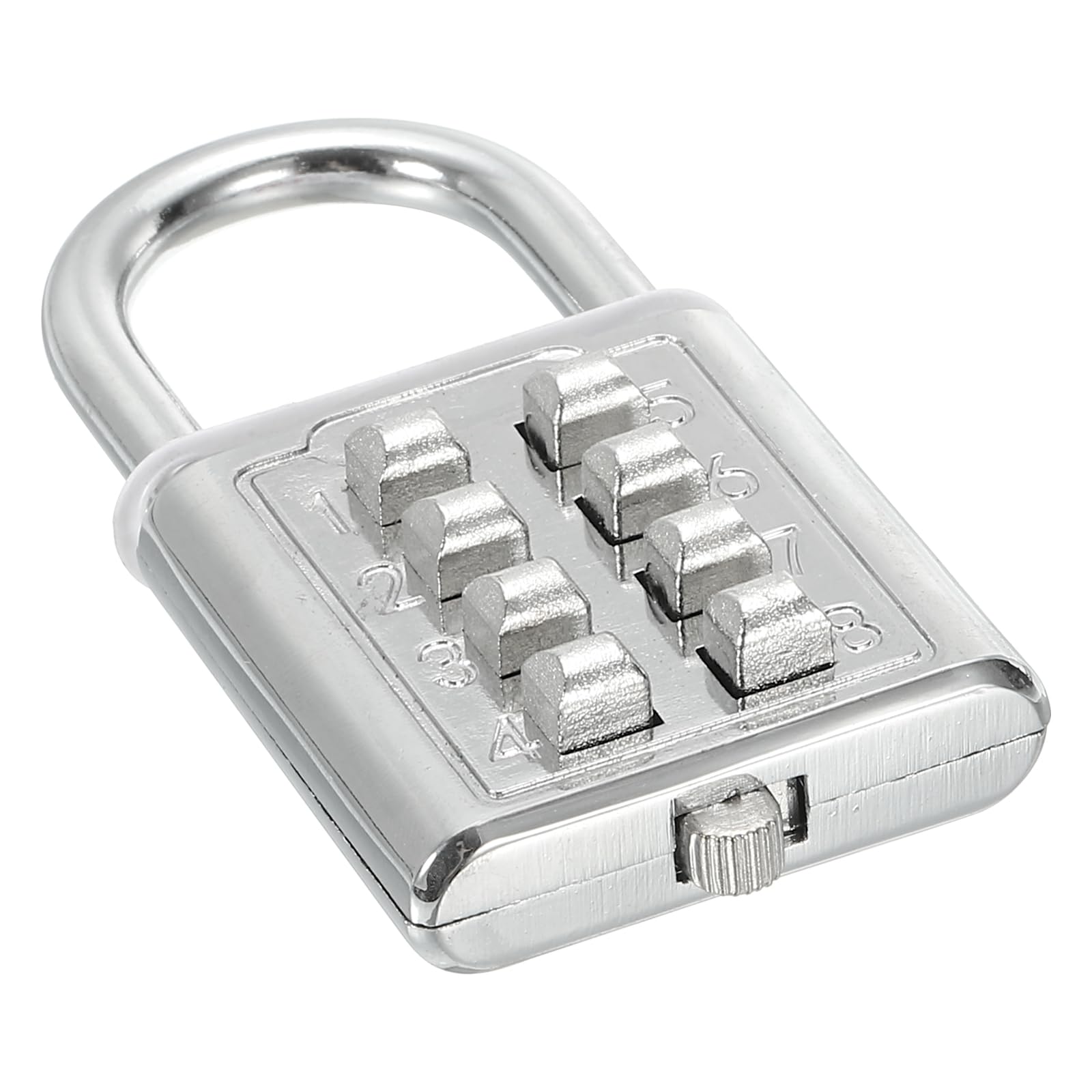 Amazon | PATIKIL 8桁ボタン組み合わせ南京錠 4つ 位置ロック