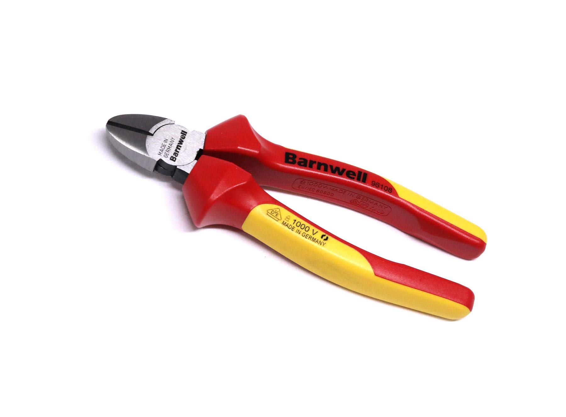 Barnwell Red 180Mm Side Cutter 1000V Vde Plier Electricians Wire Cable Snips Made In Germany