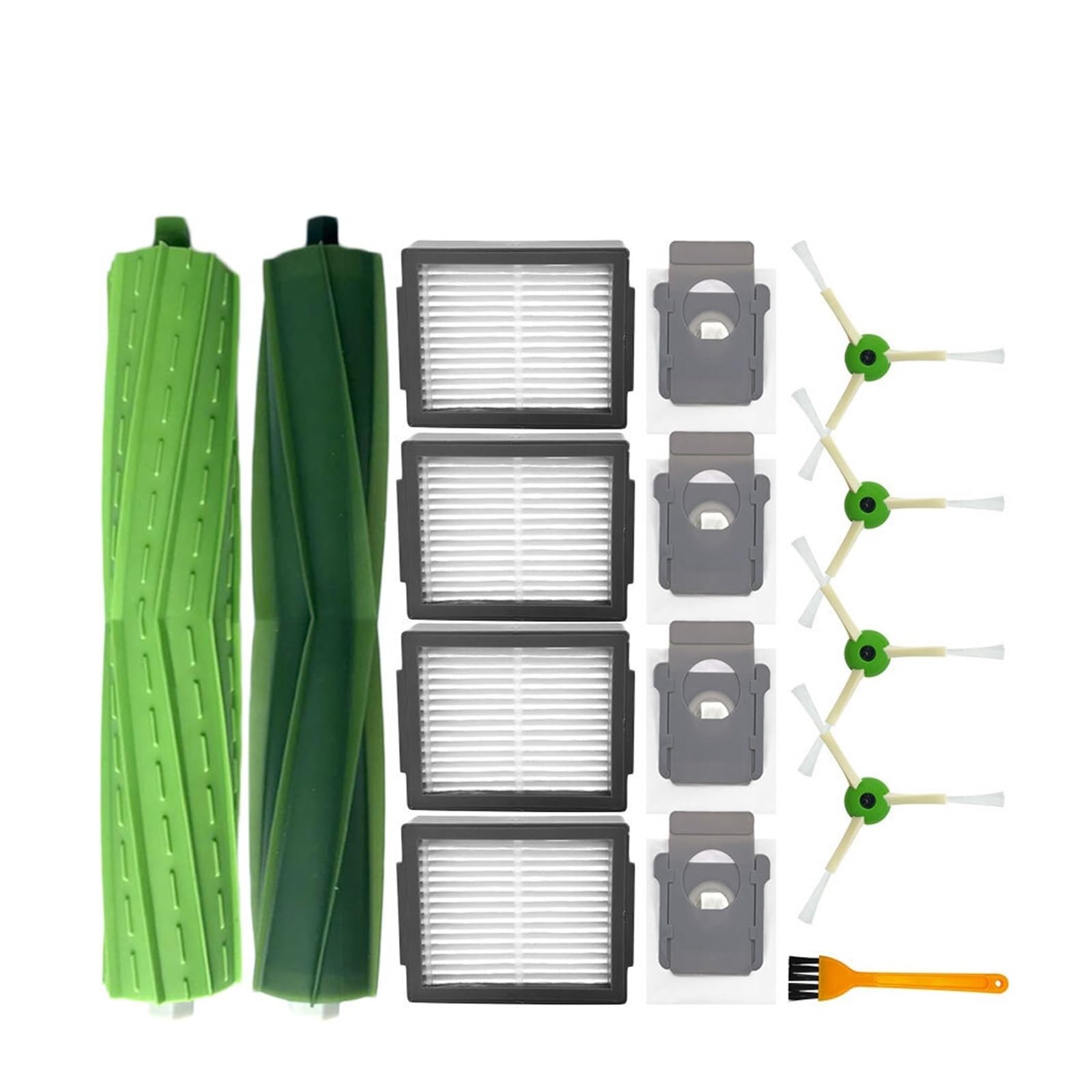Compatibile con iRobot Roomba i5 / + Plus i5152 Robot Aspirapolvere Ricambi Accessori Spazzola Laterale Principale Filtro Hepa Sacchetto for la Polvere(Set A)