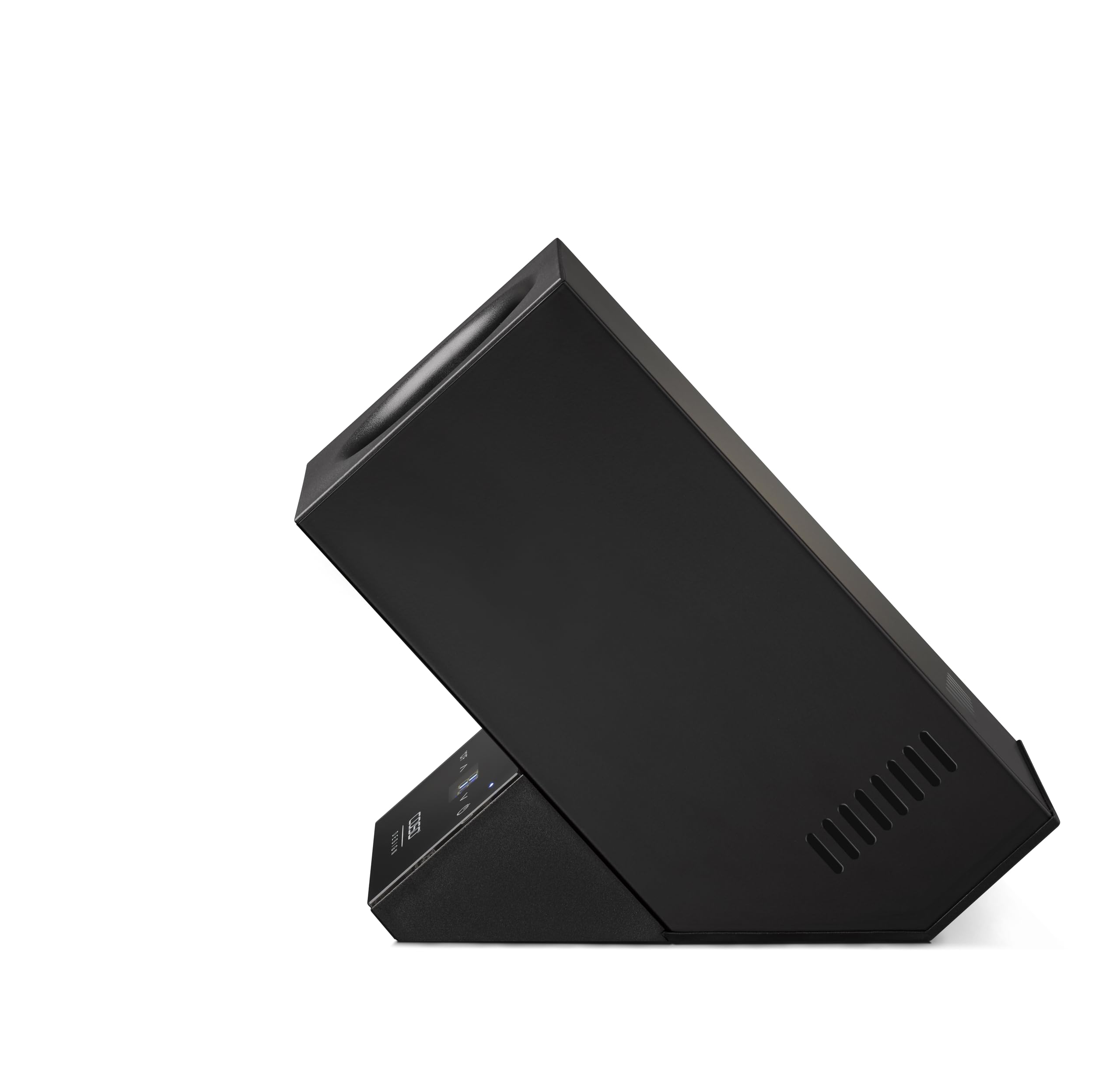 CASO WineCase One Black - Enfriador de vino para una botella, rango de temperatura de 5 – 18 °C, para botellas de hasta 9 cm de diámetro, control táctil, carcasa de acero inoxidable, negro