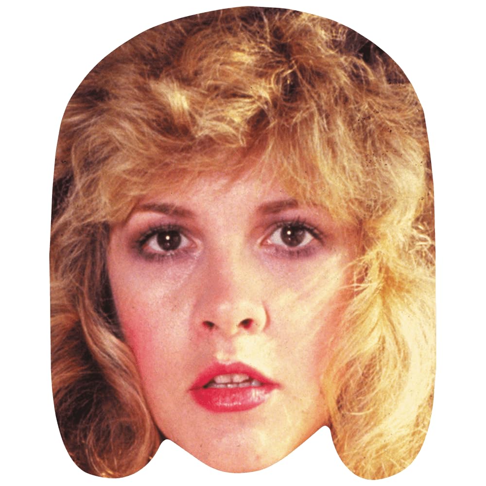 Celebrity Cutouts Lifelike Stevie Nicks (80S) Celebrity Mask, Flat Card Face, Fancy Dress Mask