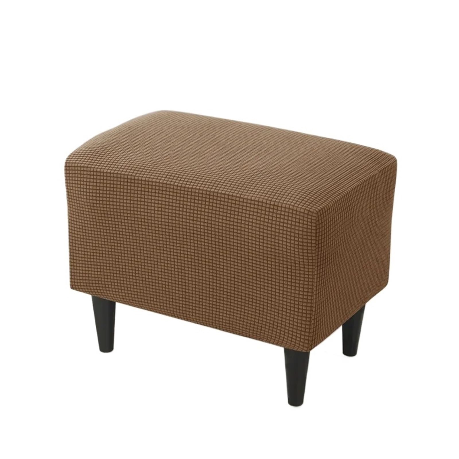 GCYEIDMA Wing Chair Slipcover Wing Chair Cover Stretch Wingback Armchair Covers Solid Color Relax Sofa Slipcovers with Seat Cushion(B15 Footstool Cover)