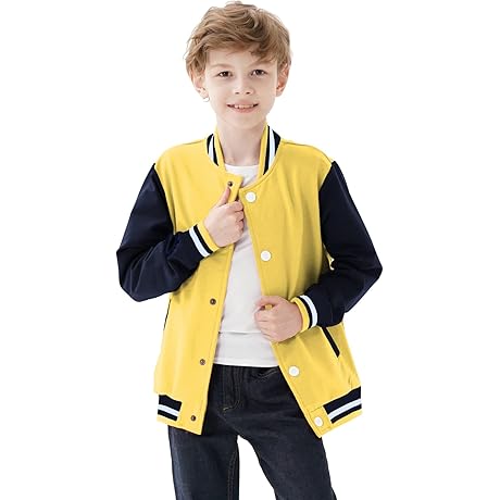 Kids Baseball Jackets: Determined Look Three-Year Letterman