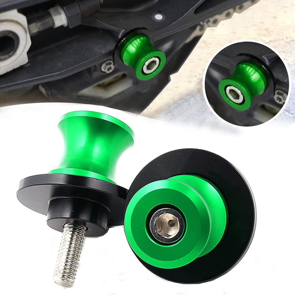 くるすけ 2pcs M8*1.5 Motorcycle Swing Arm Sliders Spools Fit with K