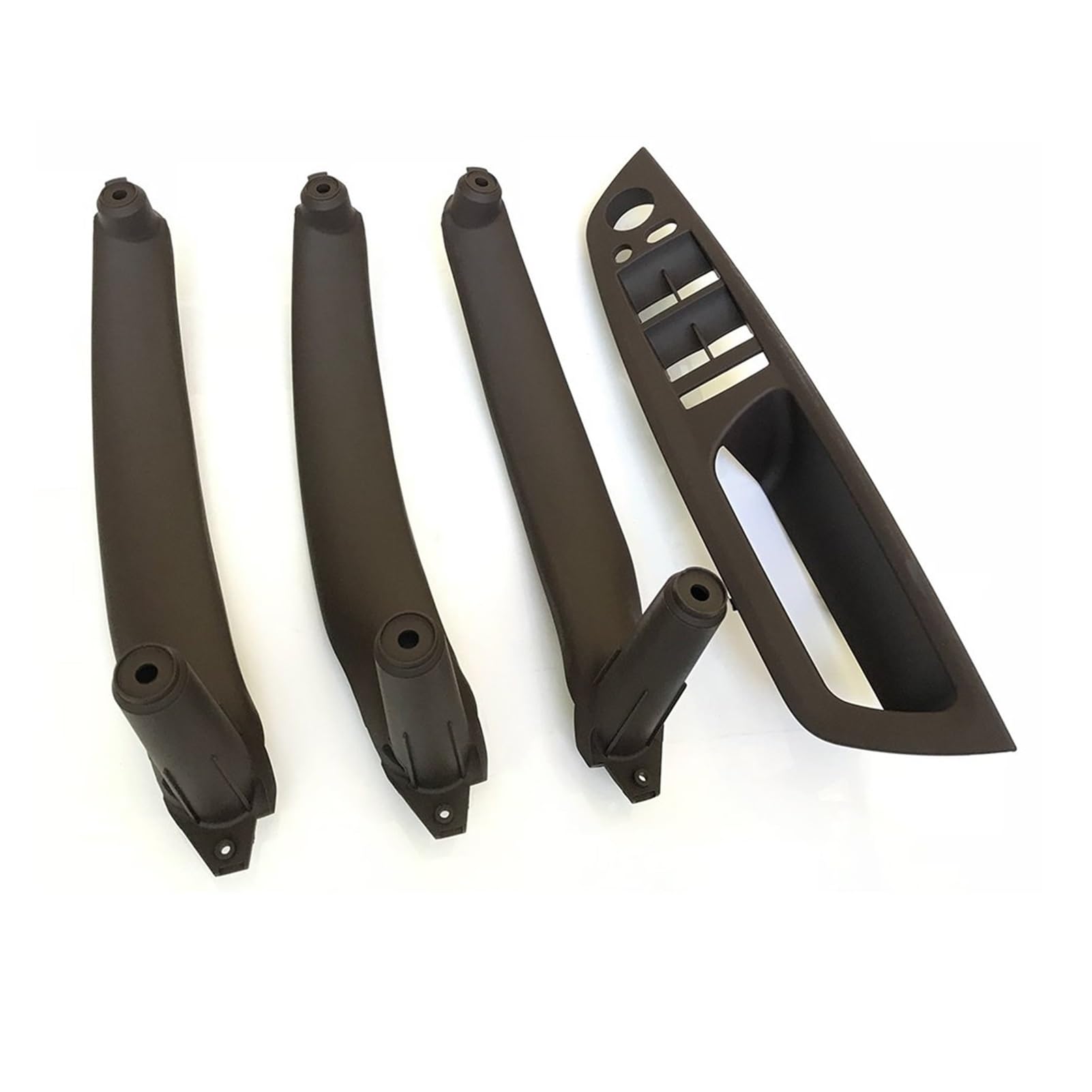 Zynther Rhd Moka 4Pcs Inside Door Latch Handle For Bmw X5 X6 E70 E71 E72 2007-2013 Right Hand Driver Interior Door Armrest Leather Pull Handle Full Set(Rhd Moka 4Pcs)