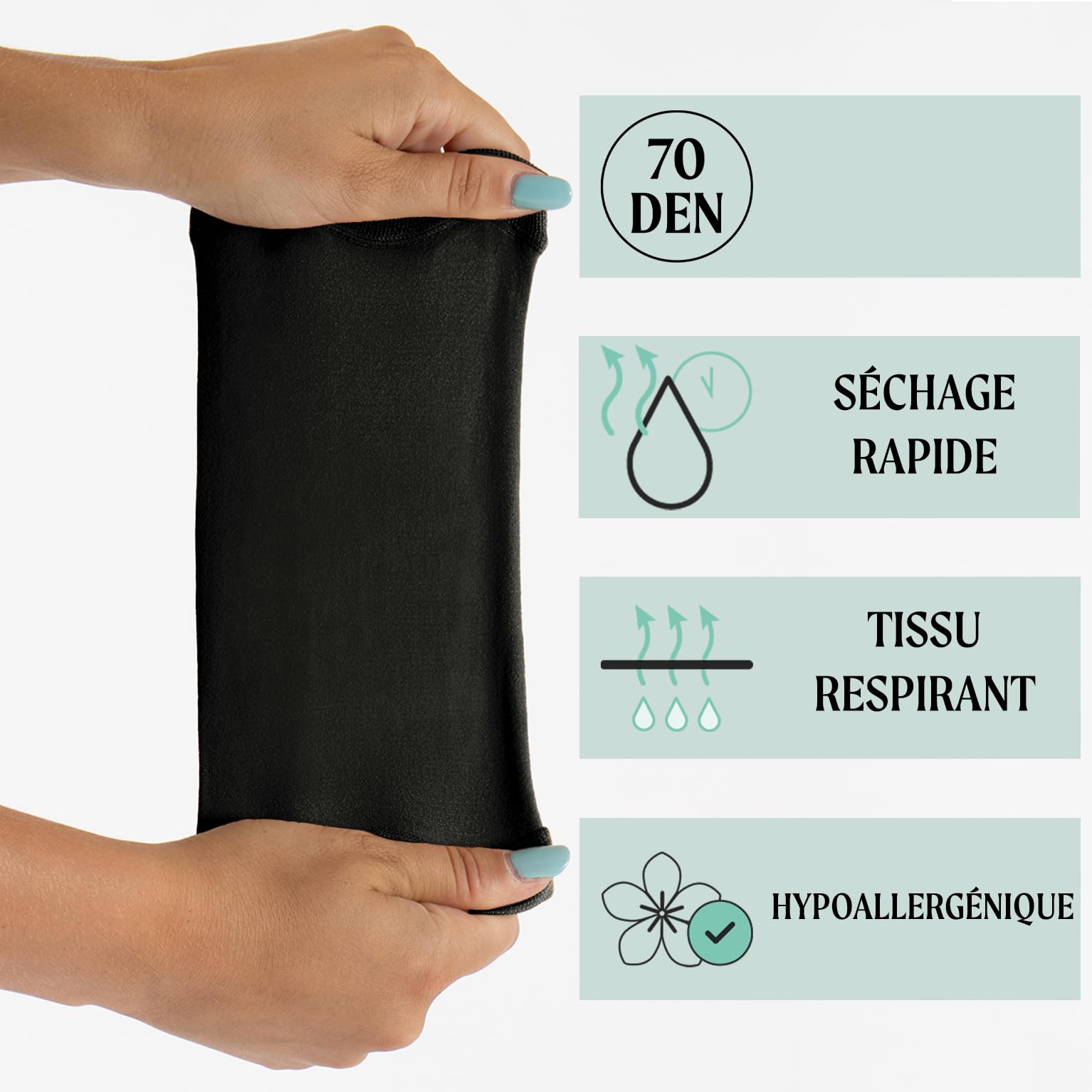 CALZITALY 1 ou 2 Pièces Manchon Bras pour Picc Line, Manchette Homme et Femme de Protection pour Glucometre, Cathéter, Termometre Médical (2 Paires Noires, 3)