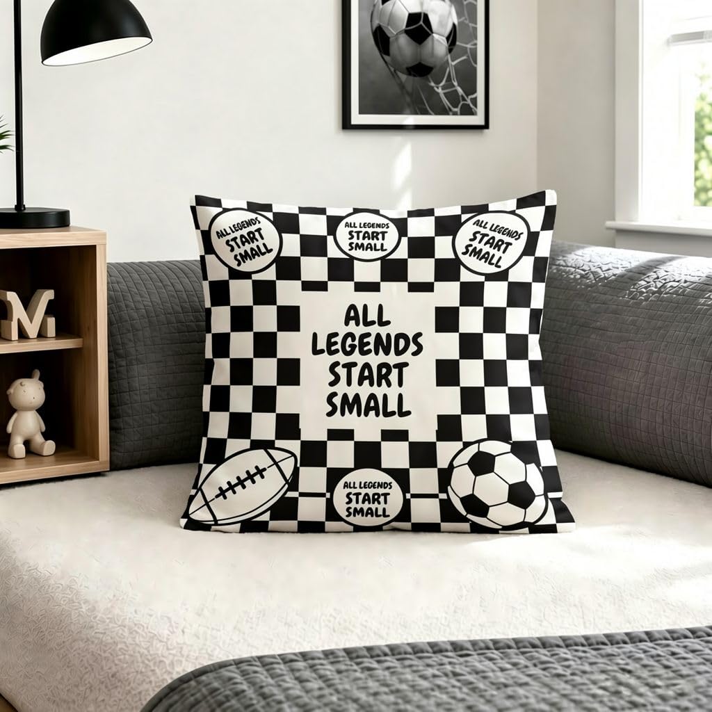 Soccer & Rugby Inspirational QuotePillow Covers -14x14